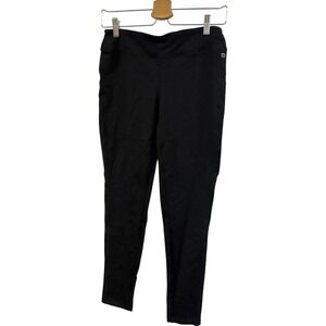 Popular Basics Women's Leggings Size M Stretchy Black Nylon‎ Spandex Wicking Fit
